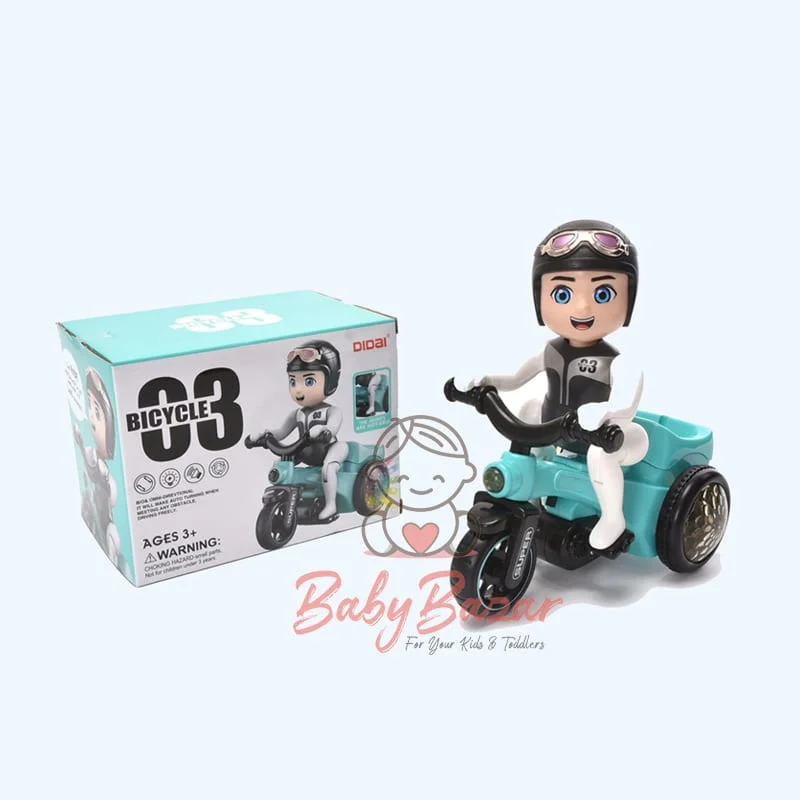 03 Rotate 360 Degree Bicycle Toy with Light Effects and Sound